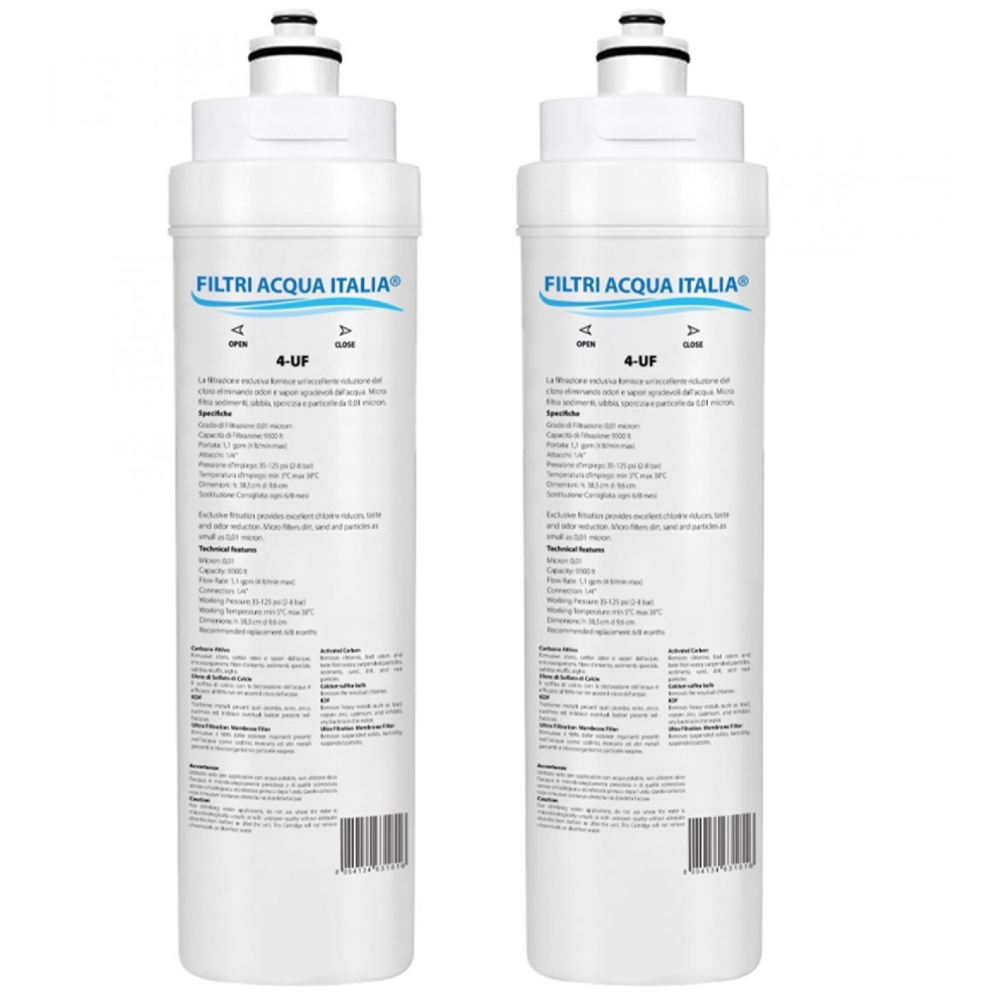 FILTRO ACQUA 4-UF Set 2 Pz.