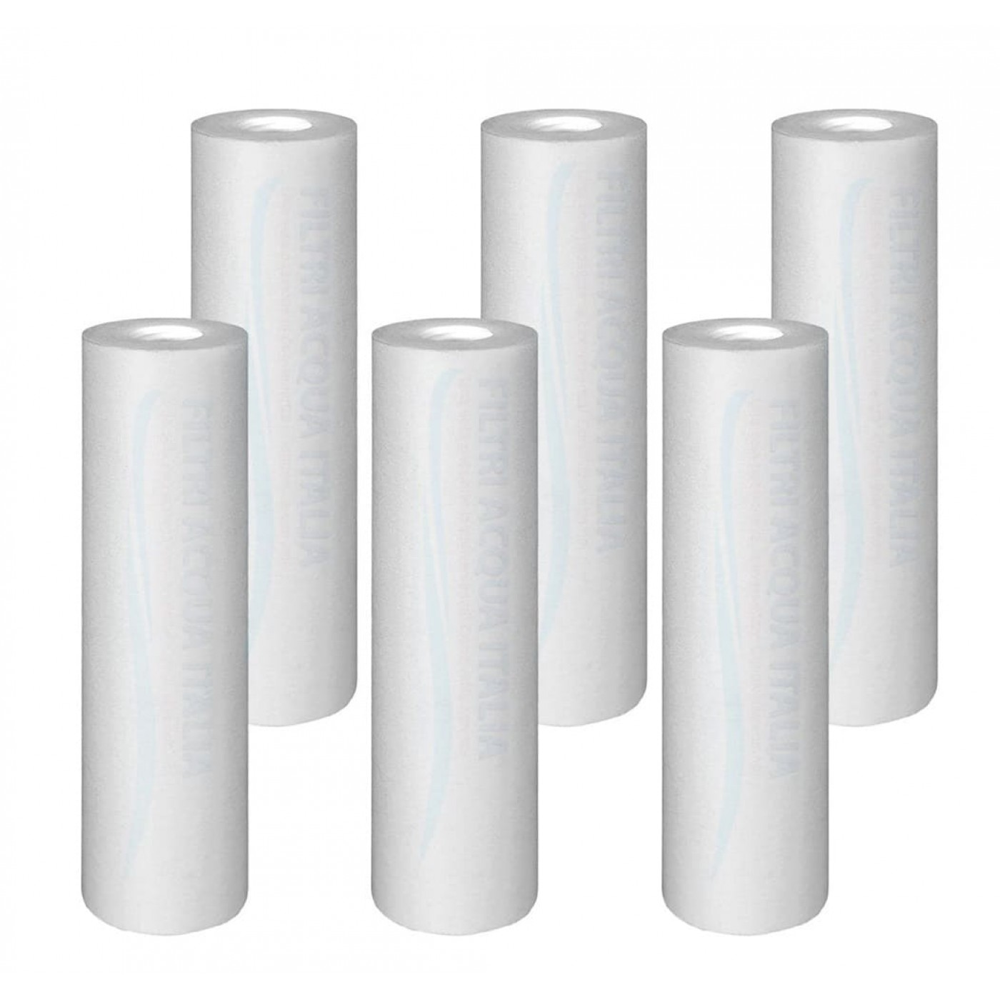 CARTUCCIA ACQUA SEDIMENTI 10" micron 10 Polipropilene Set 6 Pezzi