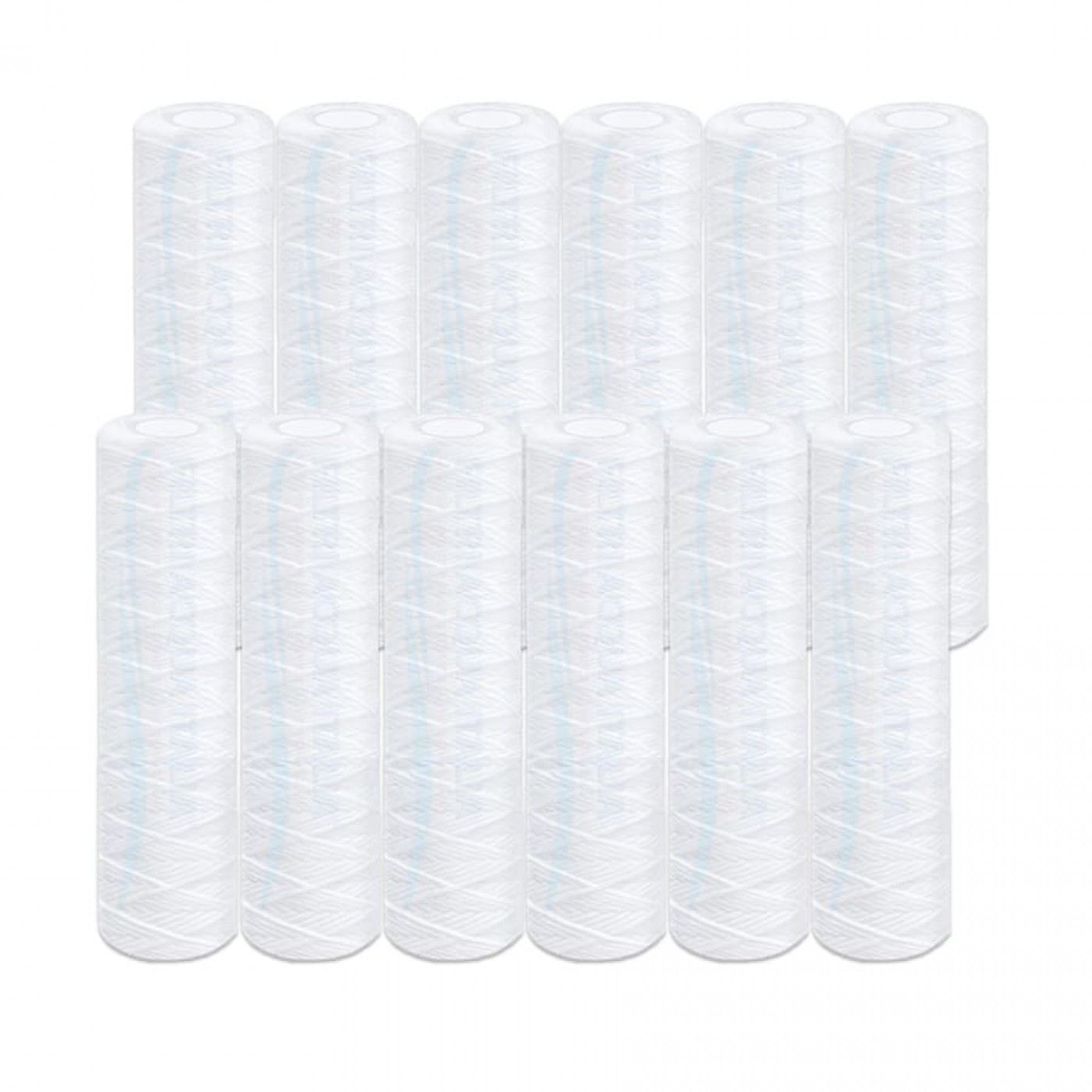 Cartuccia Filtrante Filo Avvolto 10' Pollici micron 5 Set 12 Pezzi