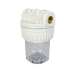 CONTENITORE PER FILTRO ACQUA TRASPARENTE 5" ATTACCO 1/2 Pollice