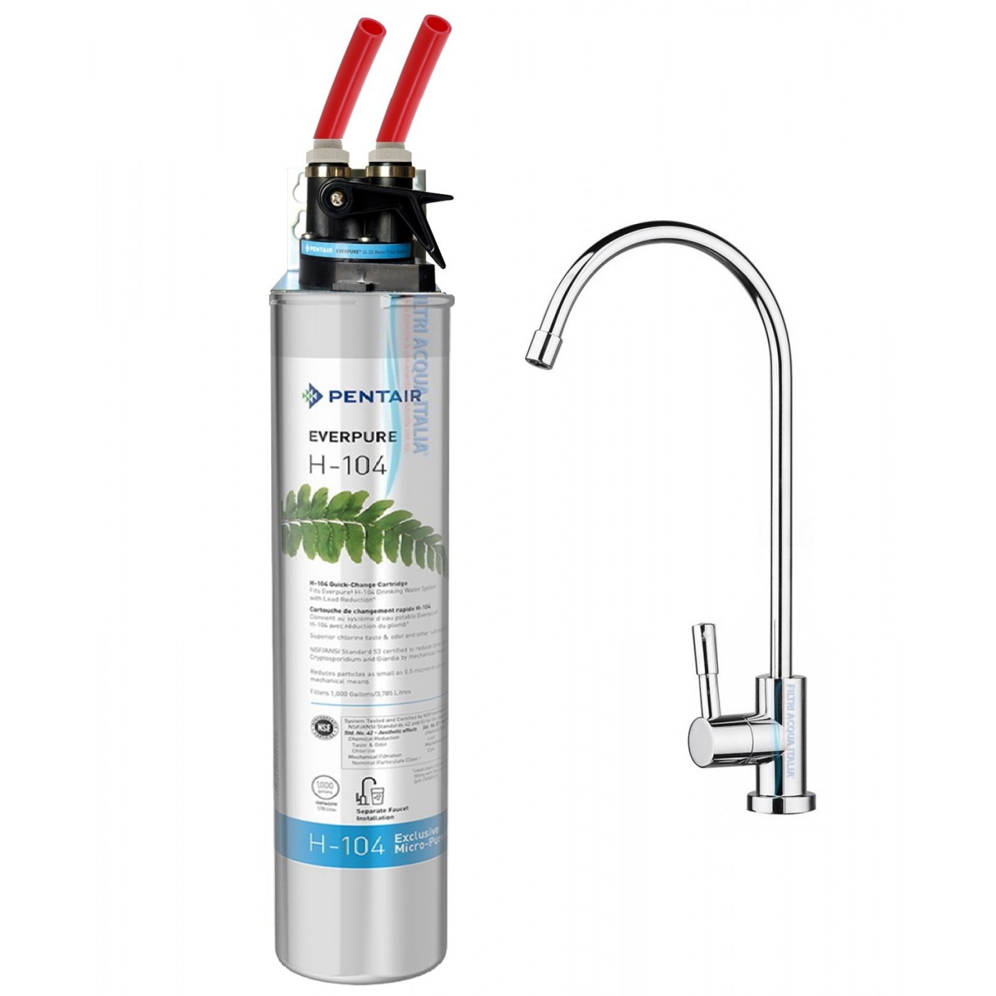 KIT EVERPURE H104 CON TESTA QL3B E RUBINETTO