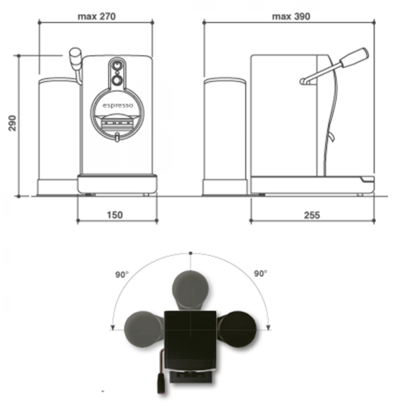  Grimac Macchina Caffè a Cialde 