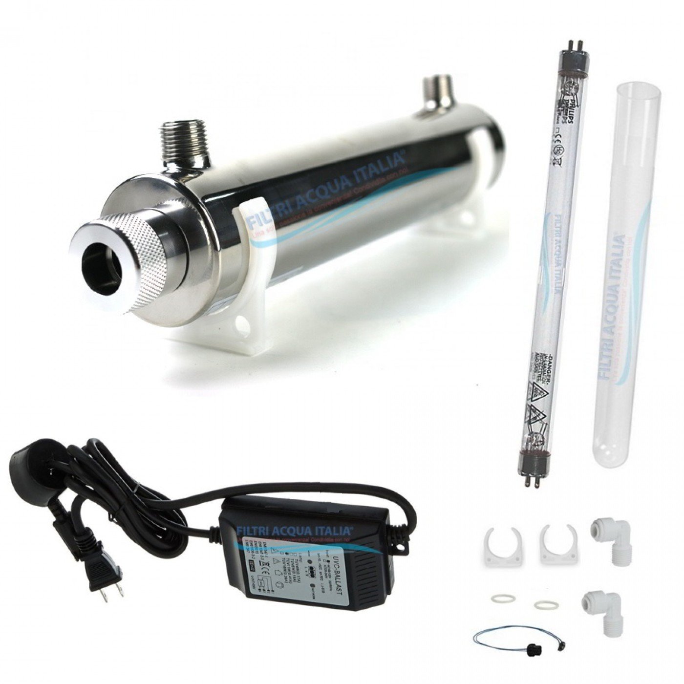 KIT EVERPURE H104 CON STERILIZZATORE UV CONTALITRI E RUBINETTO